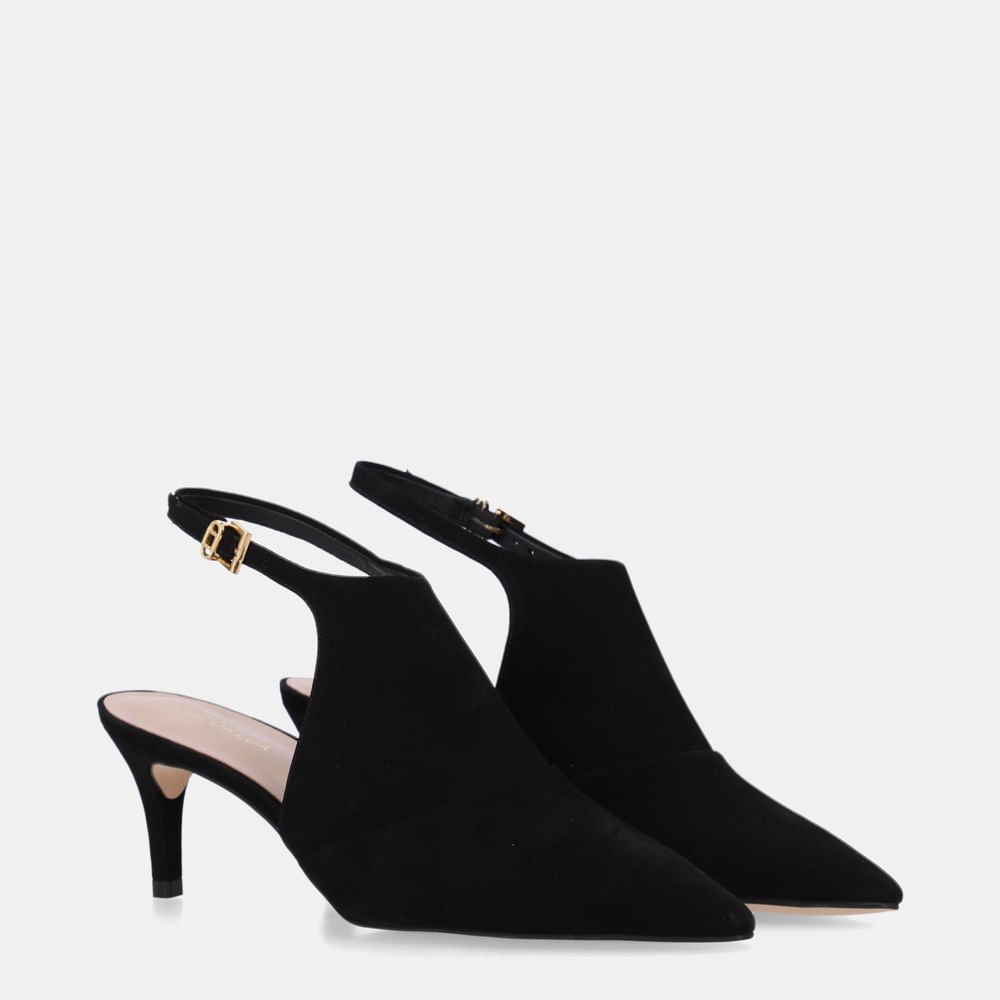 Slingback Cervo Preto - 80830015 Preto 3