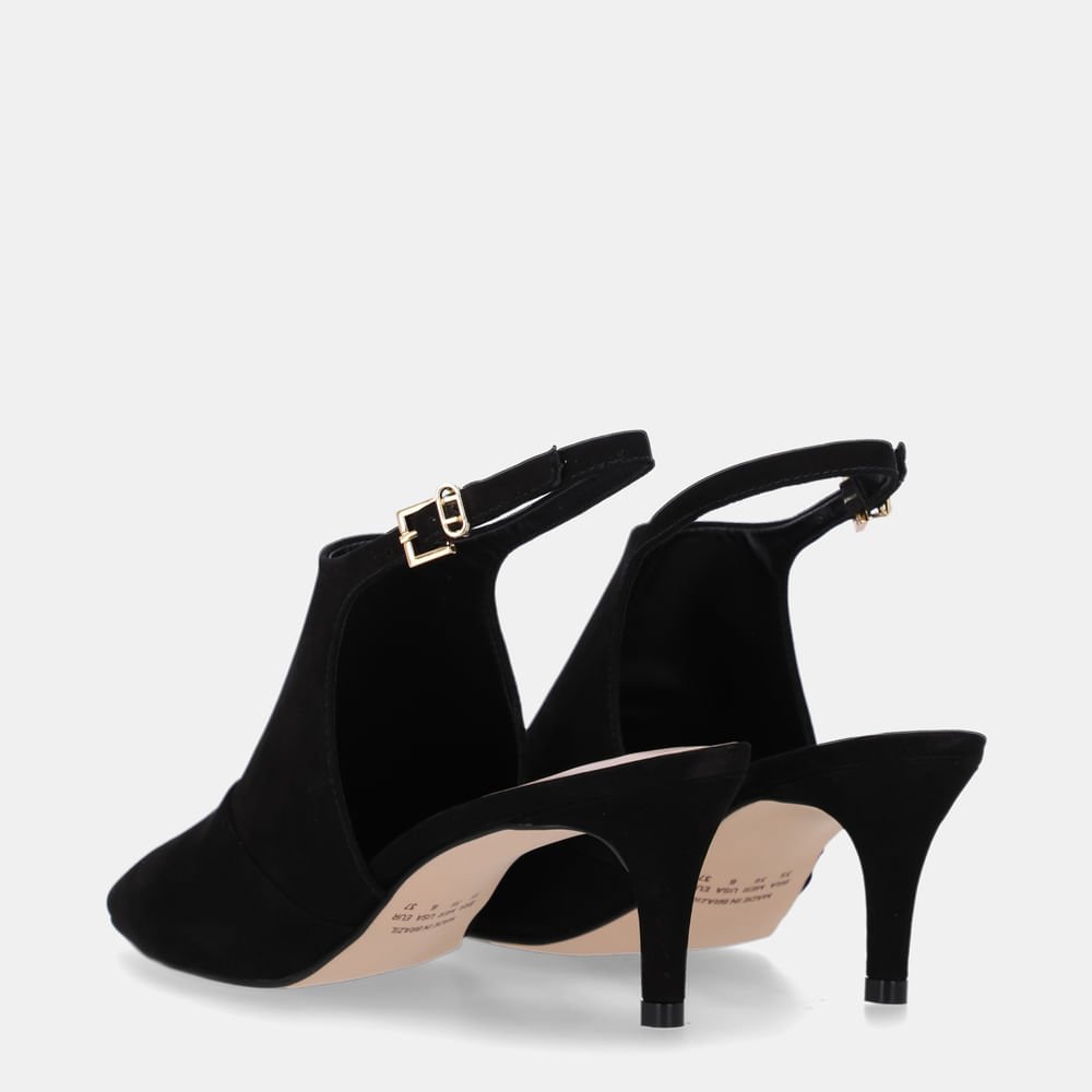 Slingback Cervo Preto - 80830015 Preto 4