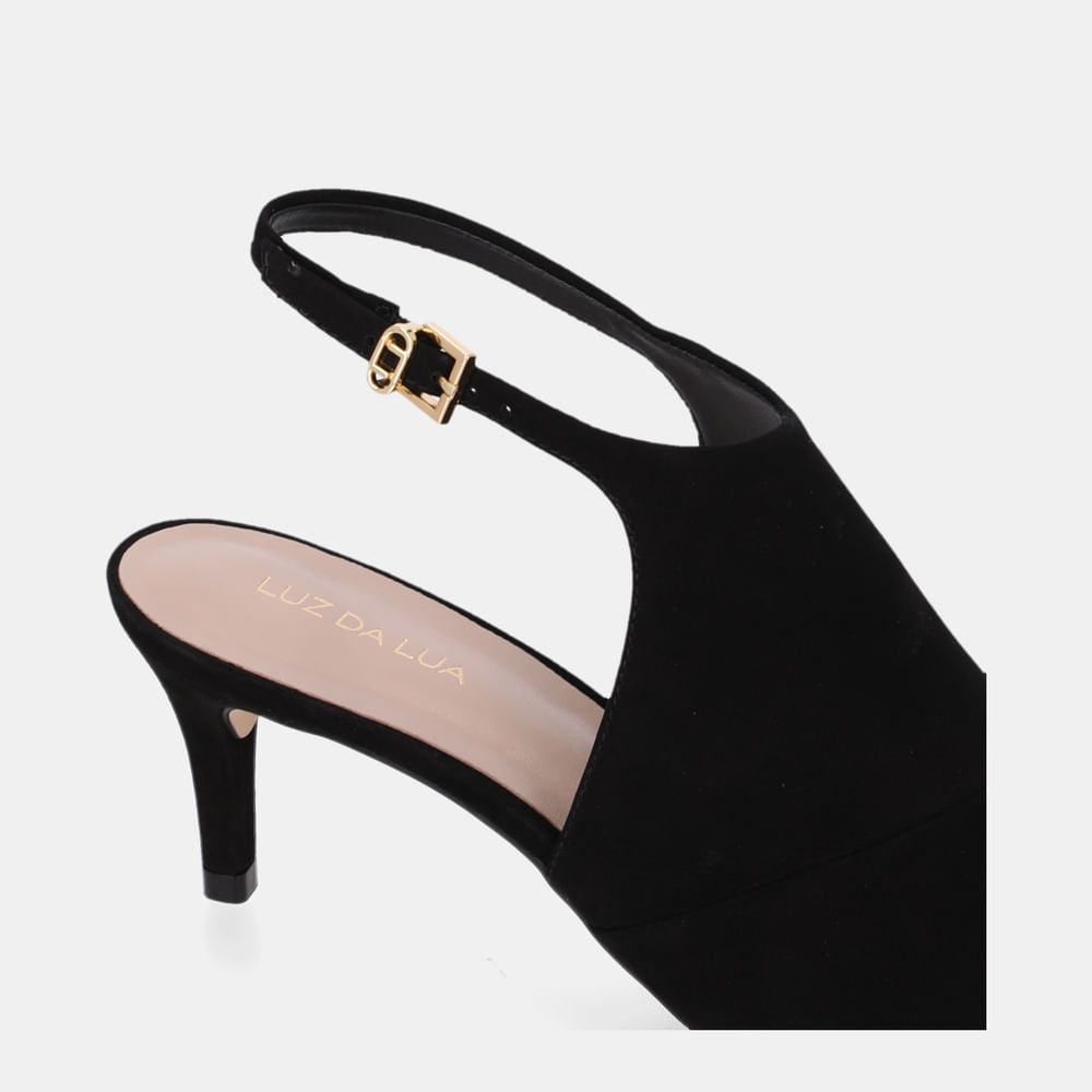 Slingback Cervo Preto - 80830015 Preto 5