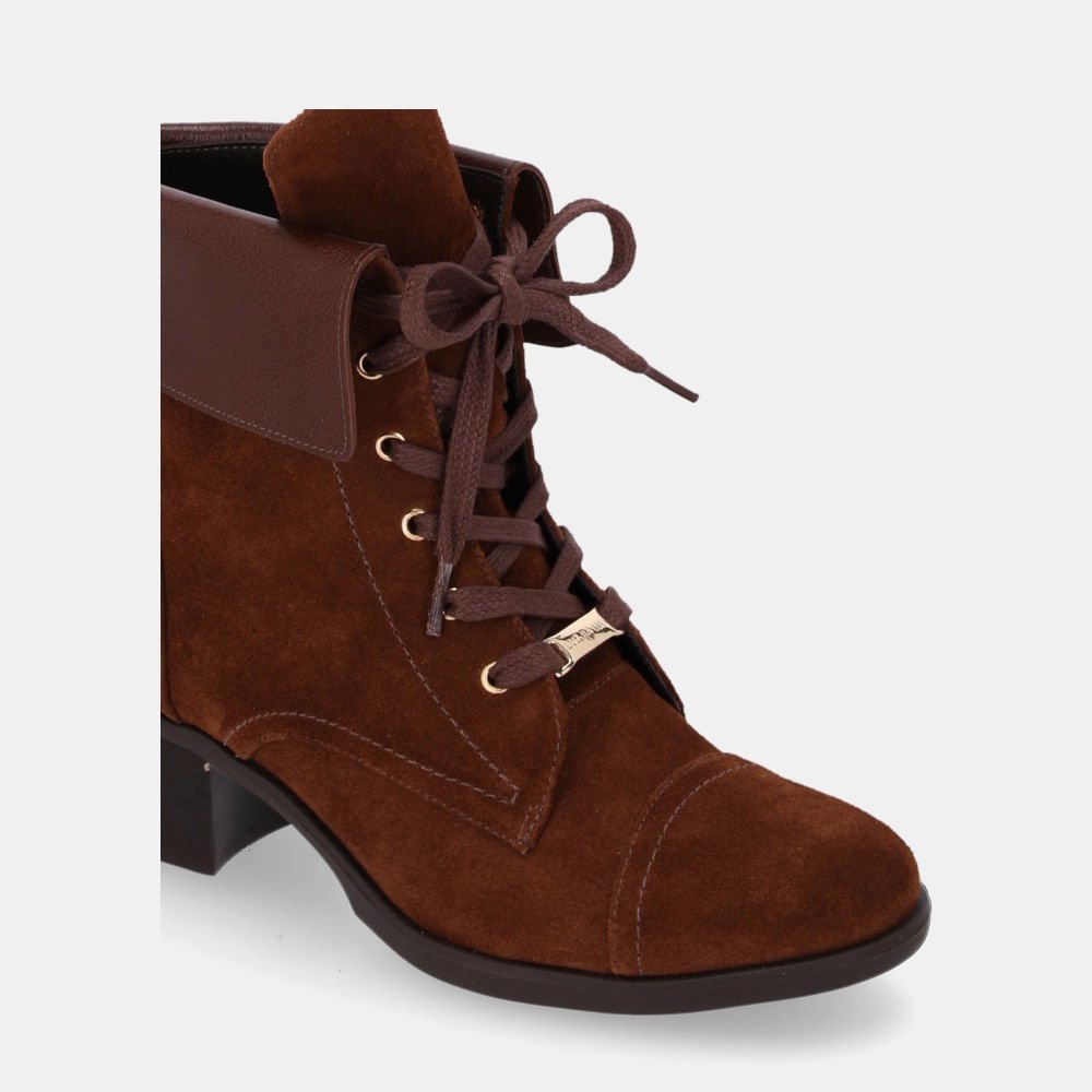 Bota Cano Curto Camurça Trufa - 55530300 Trufa 5