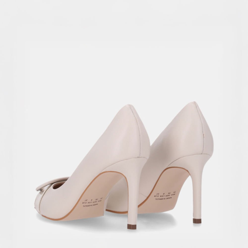 Scarpin Verona Panna Com Saara Panna - 80480036 Panna 4