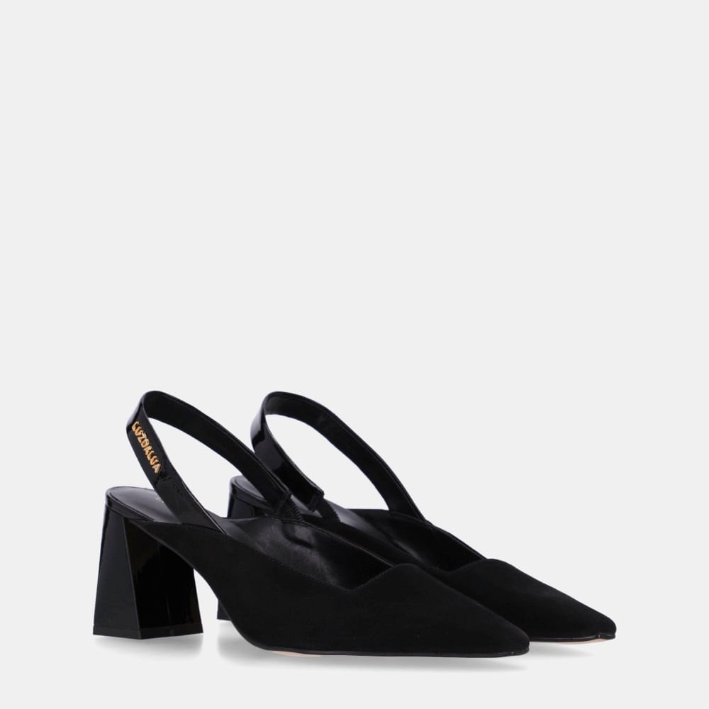 Slingback Cervo Preto - 60980002 Preto 3