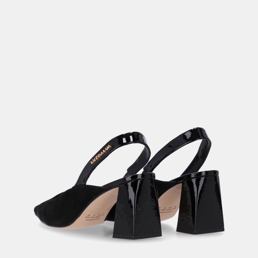 Slingback Cervo Preto - 60980002 Preto 4
