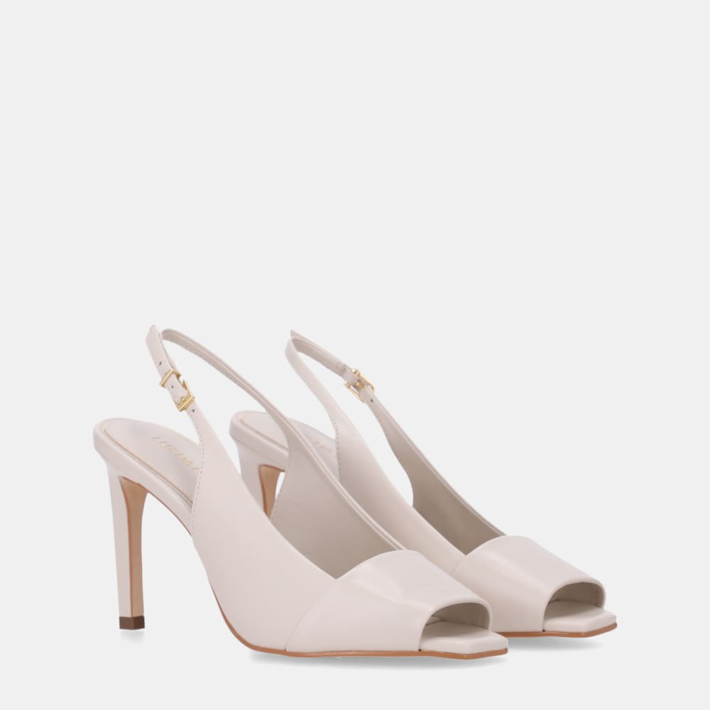 Sandália Salto Pelica Panna - 80870004 Panna 3