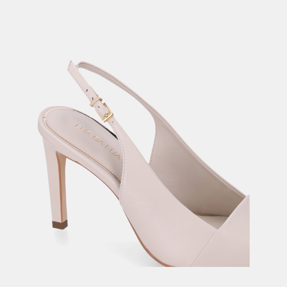 Sandália Salto Pelica Panna - 80870004 Panna 5
