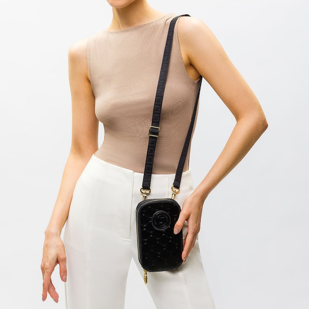 Mini Bag Bella Lux Preto - 2000295 Preto 2