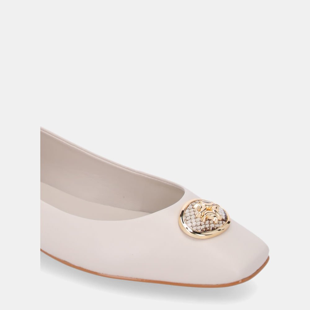 Sapatilha Saara Panna Com Snake Panna - 80950002 Panna 5