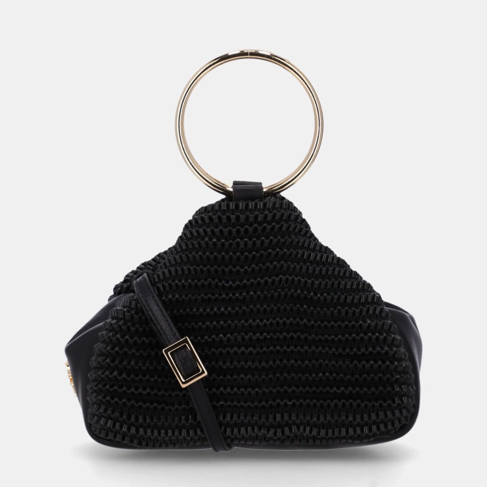 Bolsa Clutch Pequena Madras Preto - 10006665