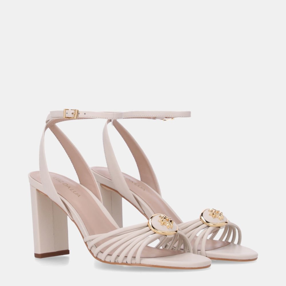 Sandália De Salto Saara Panna - 80380035 Panna 3