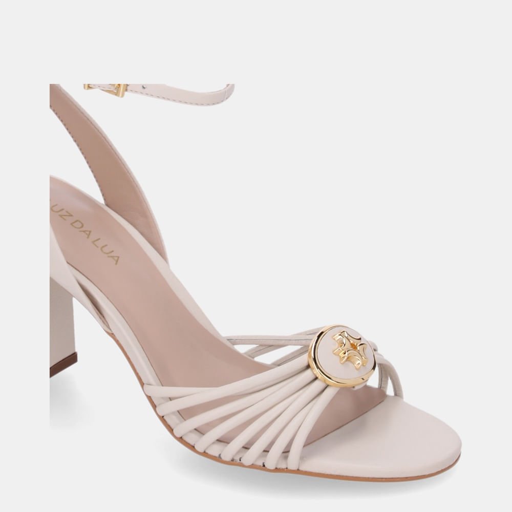 Sandália De Salto Saara Panna - 80380035 Panna 5