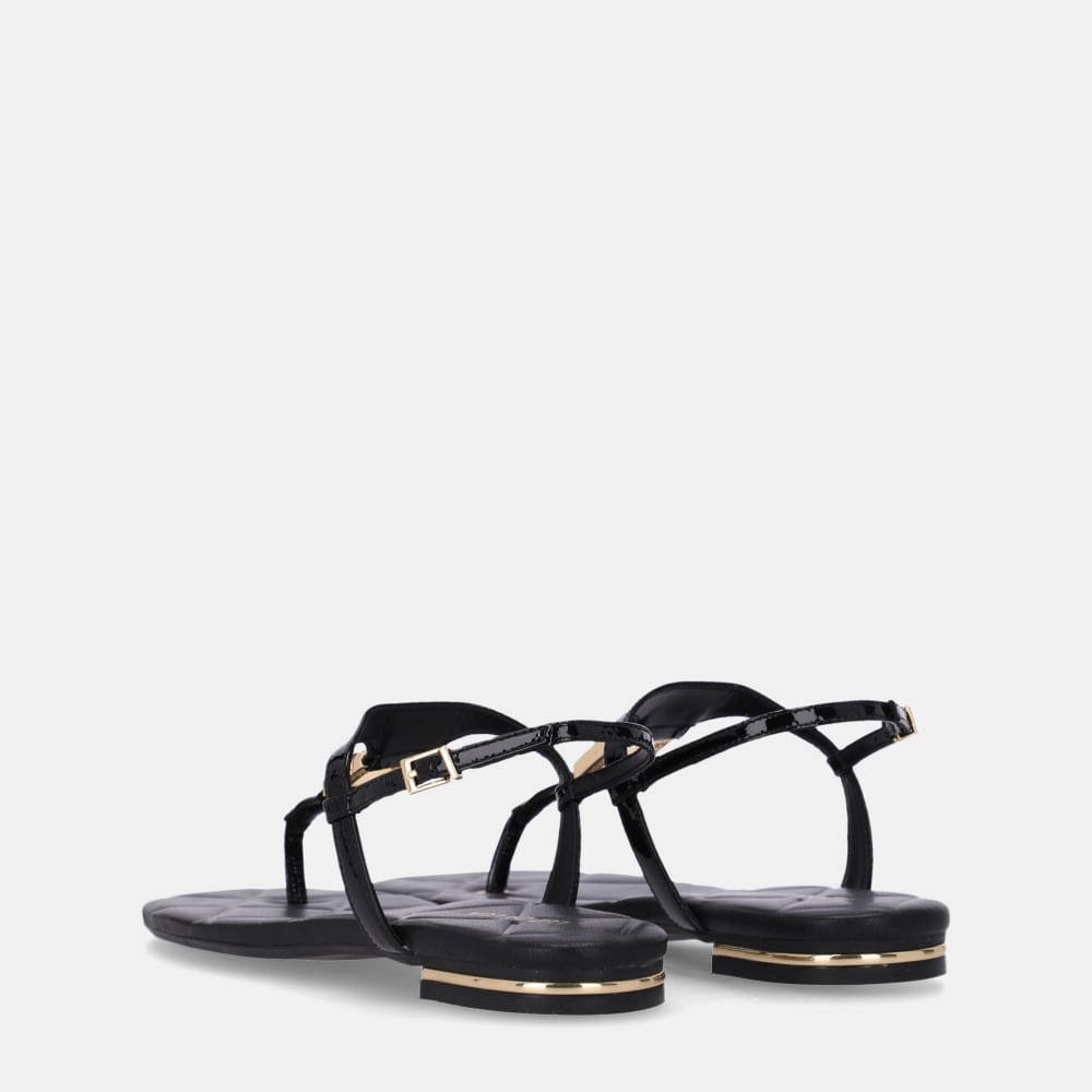 Sandália Rasteira Verona Preto - 80960003 Preto 3