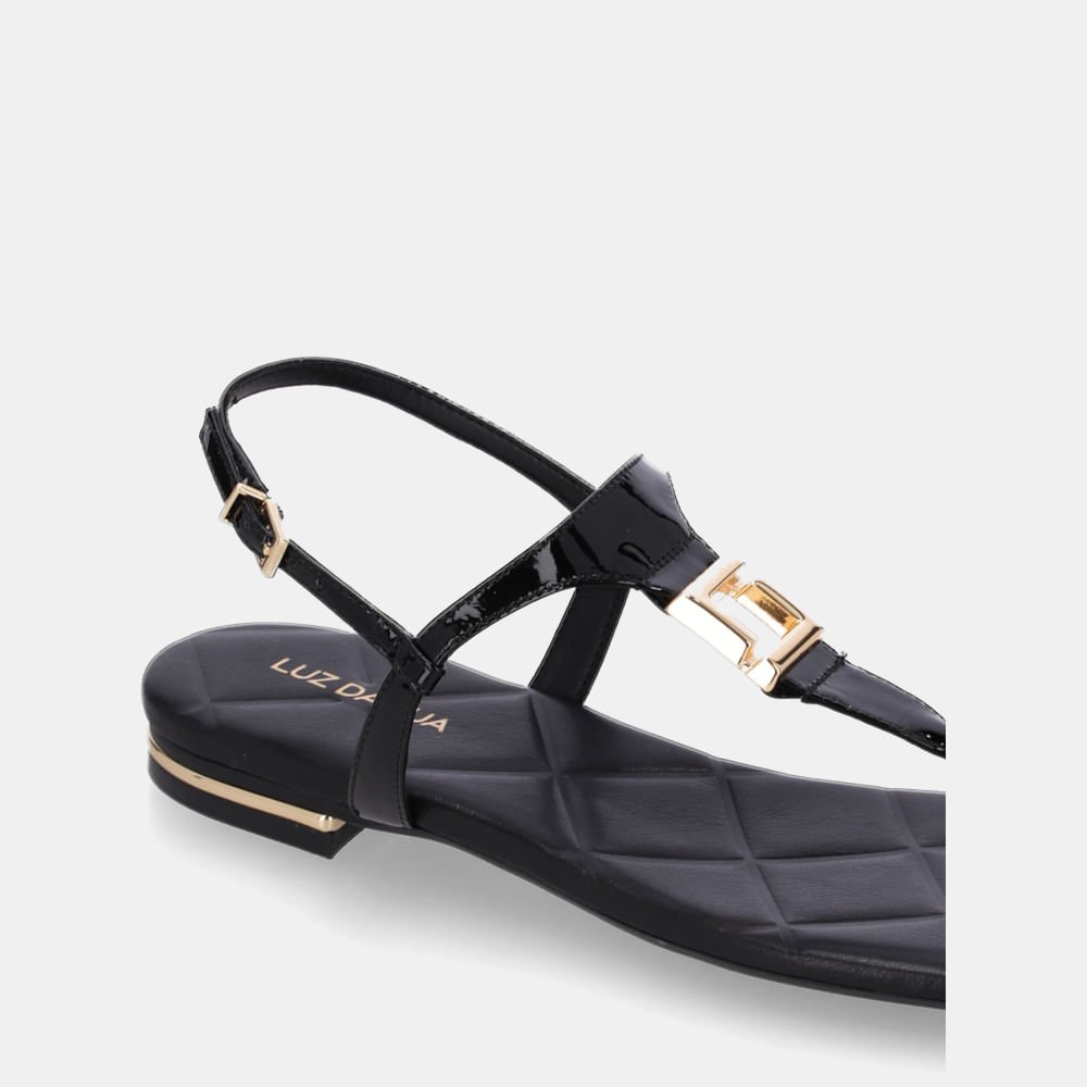 Sandália Rasteira Verona Preto - 80960003 Preto 4