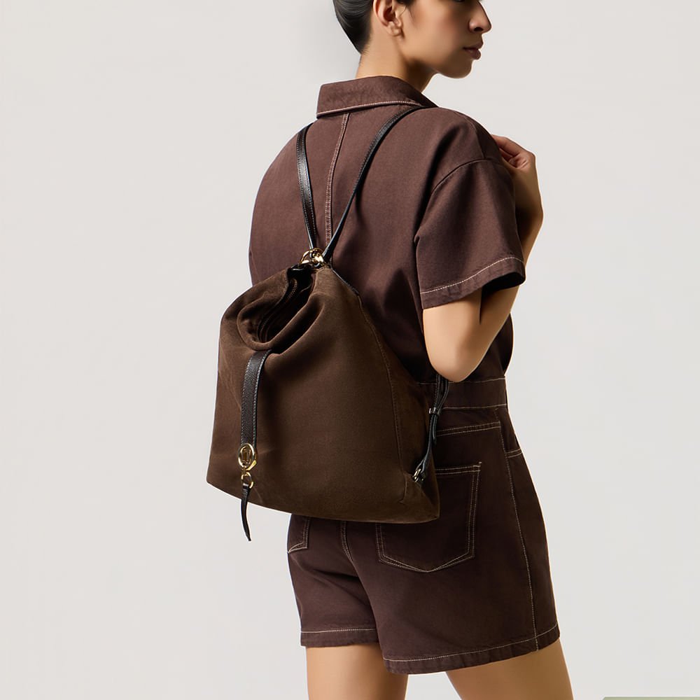 Bolsa Hobo Grande Monograma Ll Mocca - 2000855 Mocca 2
