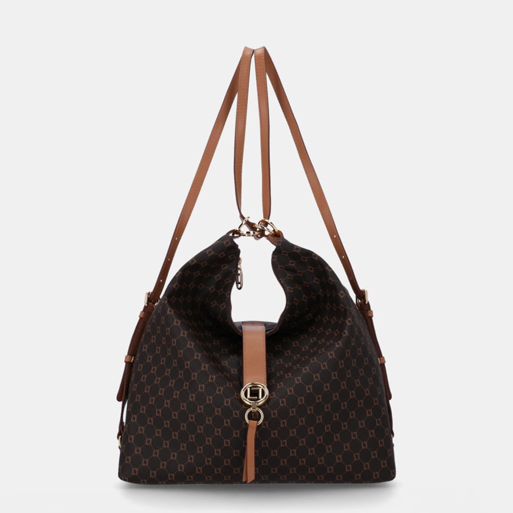 Bolsa Hobo Grande Monograma Ll Mocca - 2000855 Mocca 3