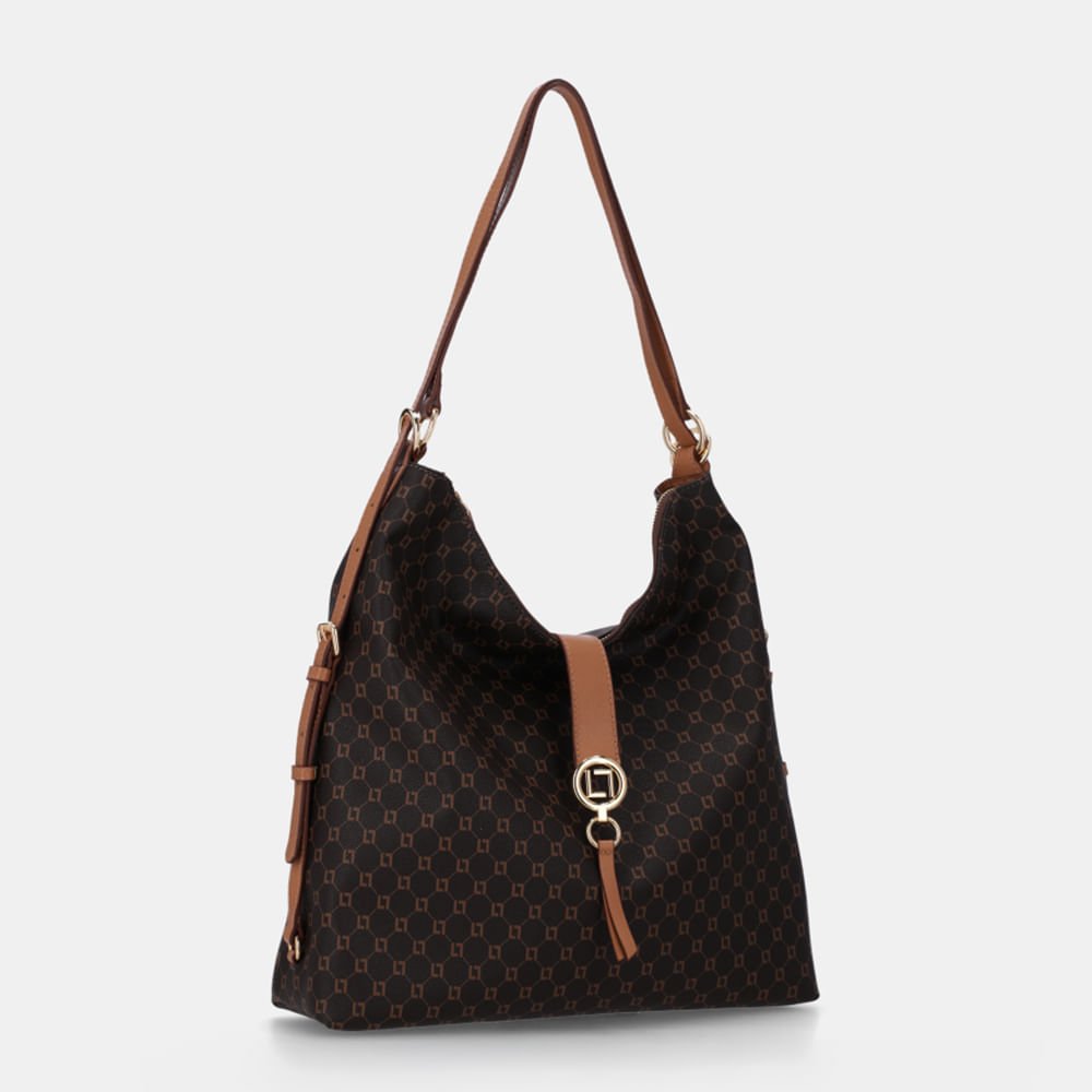 Bolsa Hobo Grande Monograma Ll Mocca - 2000855 Mocca 5