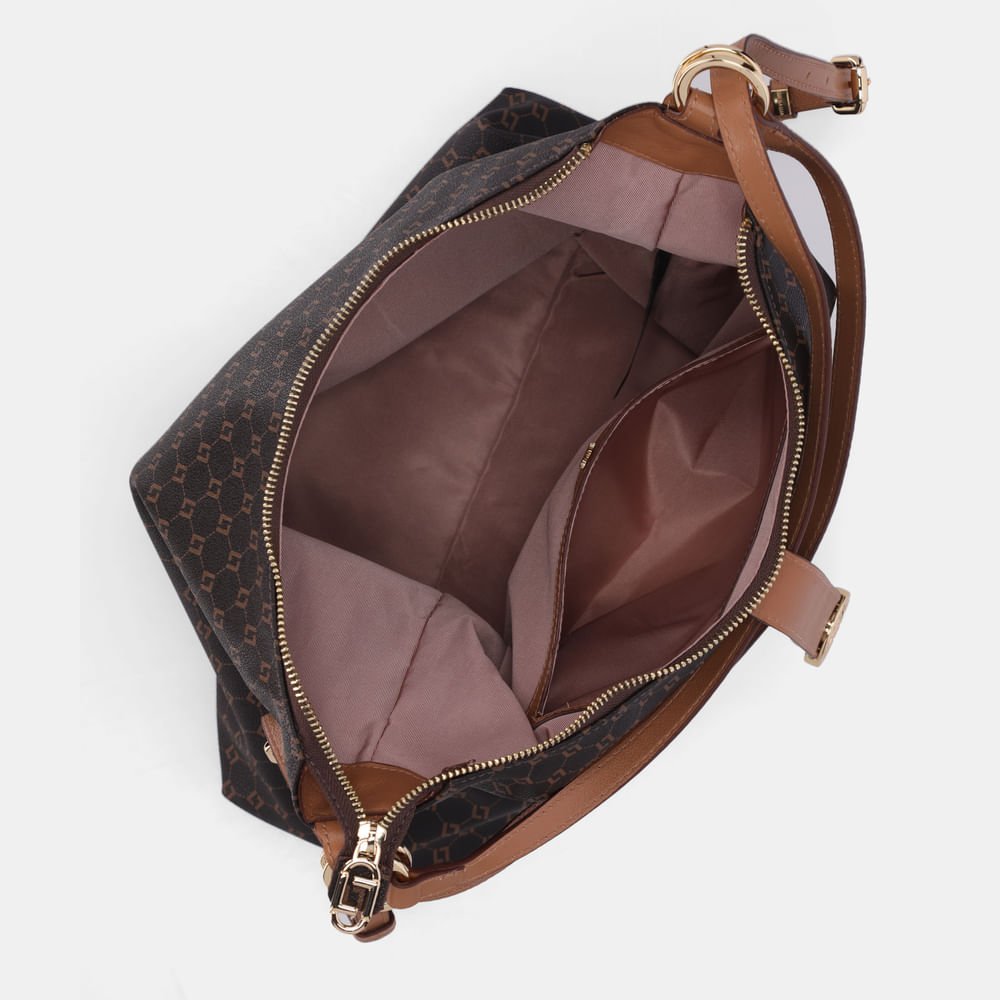 Bolsa Hobo Grande Monograma Ll Mocca - 2000855 Mocca 6