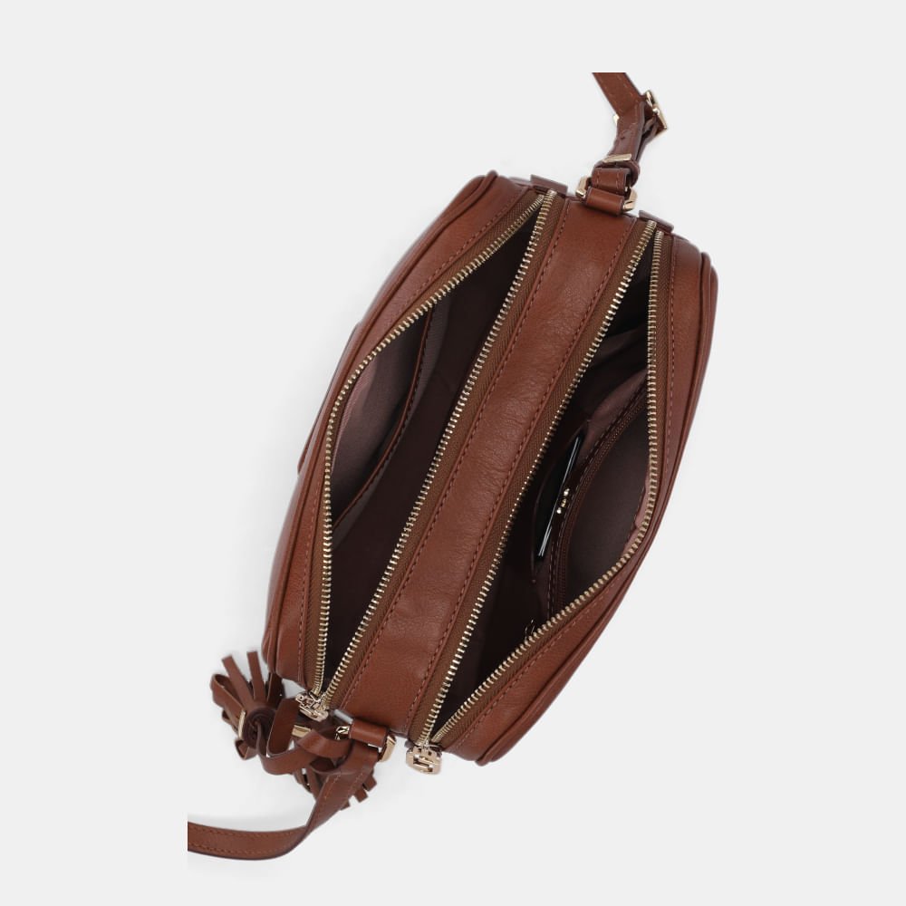 Bolsa Tiracolo Média Montenapoleone Âmbar - 10005324 Mocca 4