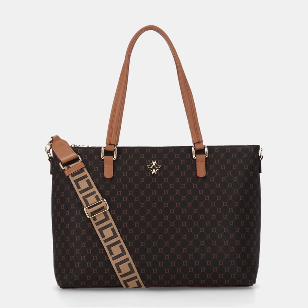 Bolsa Shopping Grande Monograma Ll Mocca -2000601