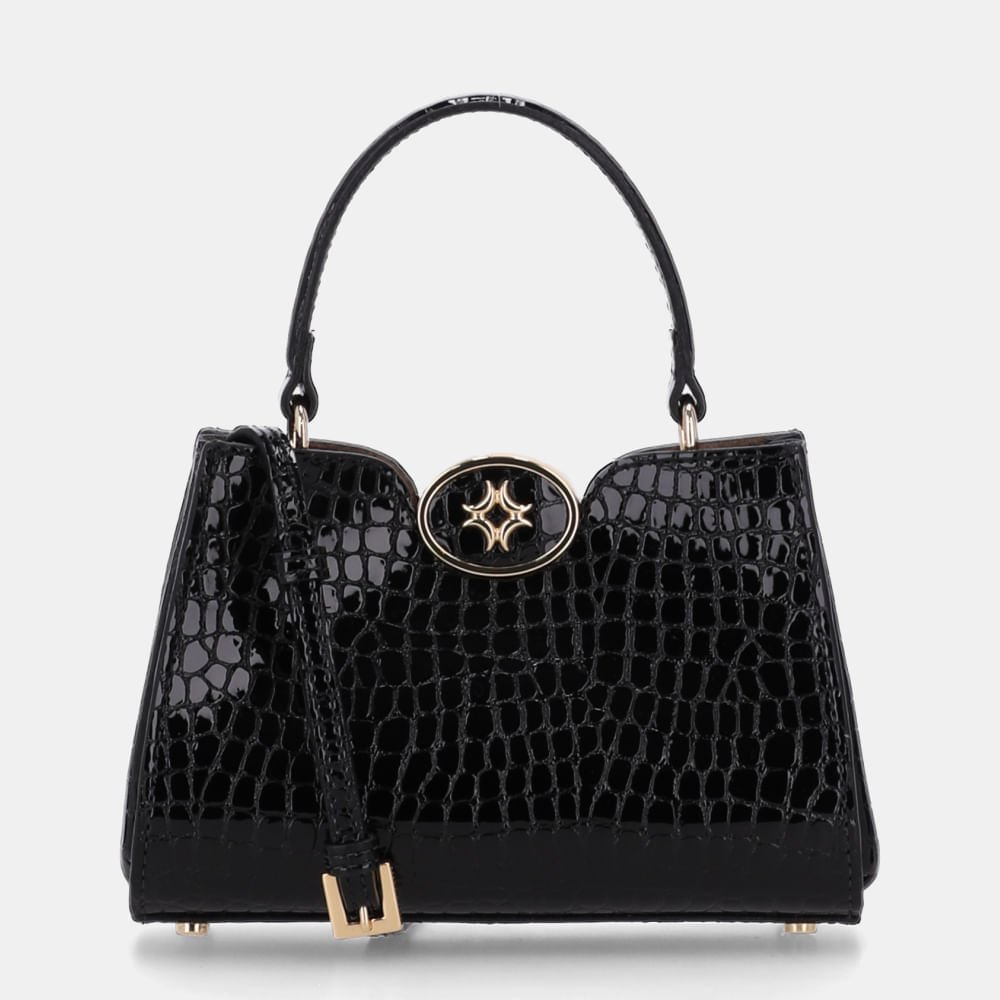 Bolsa Diana Tote Pequena Alligator Preto - 2000576