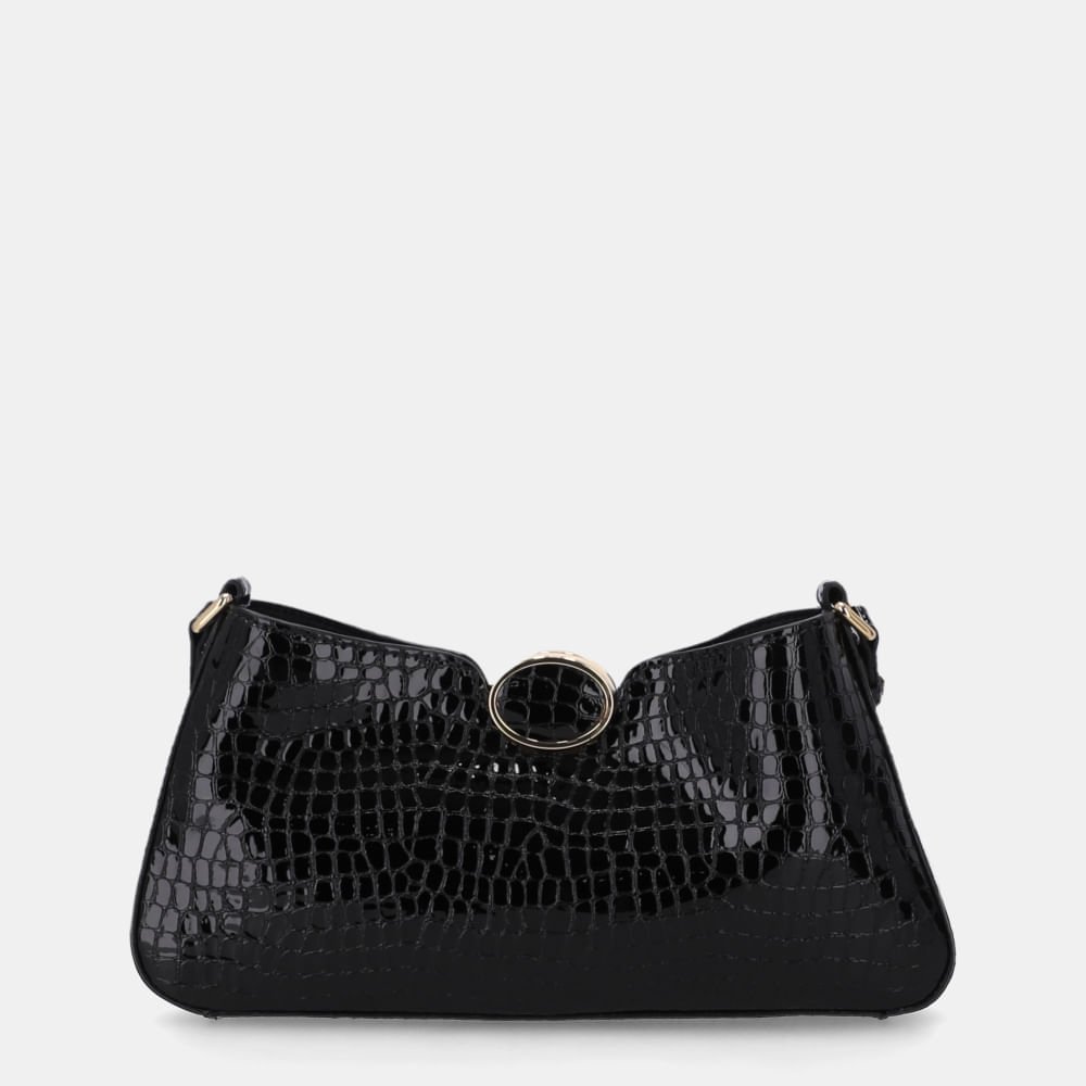 Bolsa Diana Baguete Pequena Alligator Preto - 2000750 Preto 3
