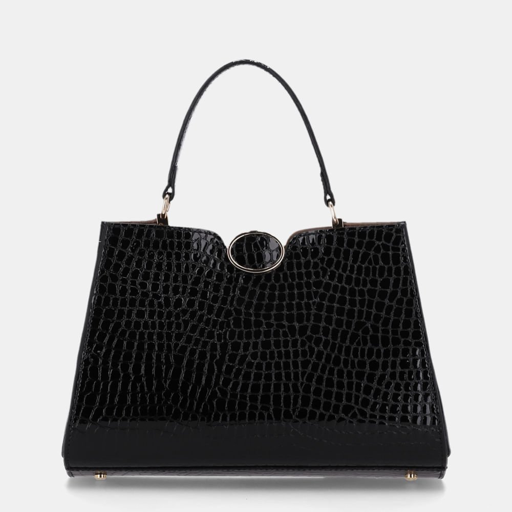Bolsa Diana Tote Média Alligator Preto - 2000575 Preto 3