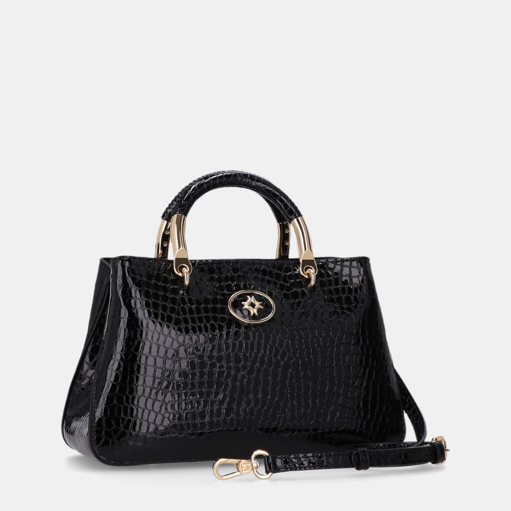 Bolsa Tote Média Alligator Preto - 2000894 Preto 4