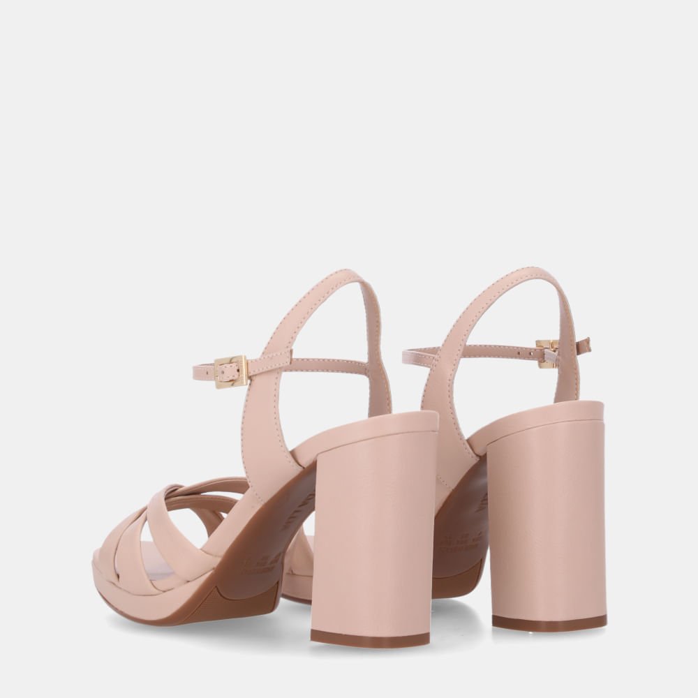 Sandália Salto Saara Bege - 56730002 Bege 3