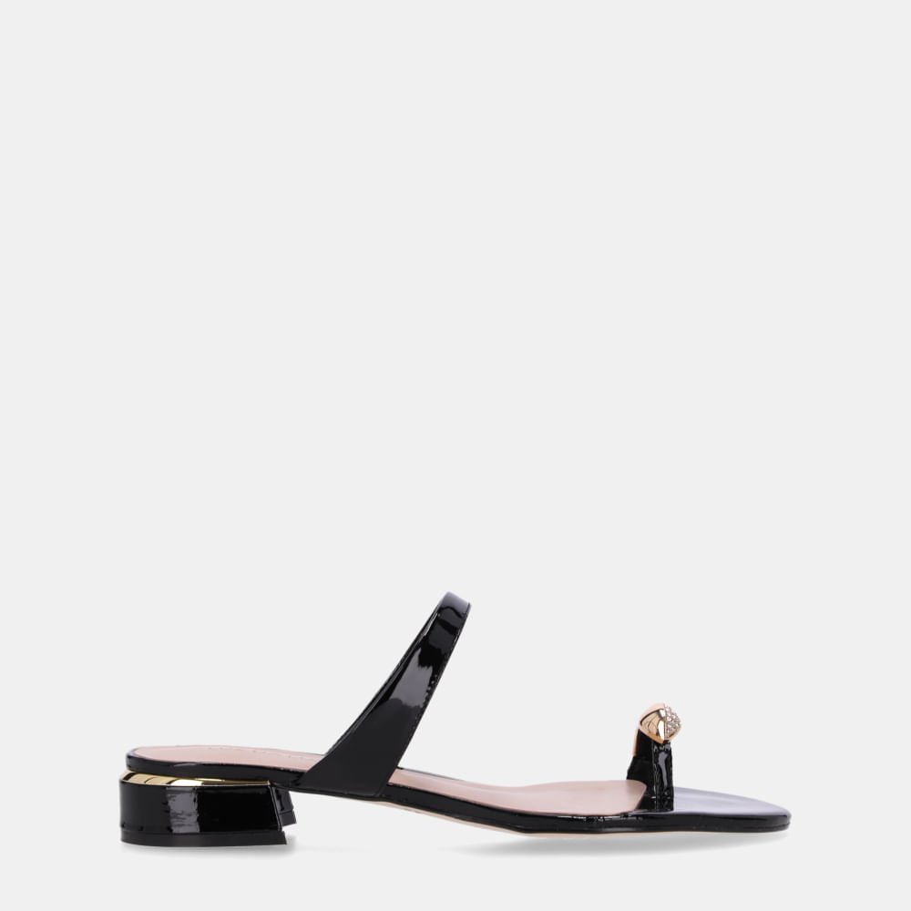 Chinelo Couro Verona Preto - 80910012