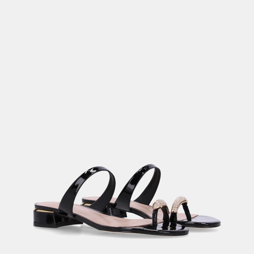 Chinelo Couro Verona Preto - 80910012 Preto 2