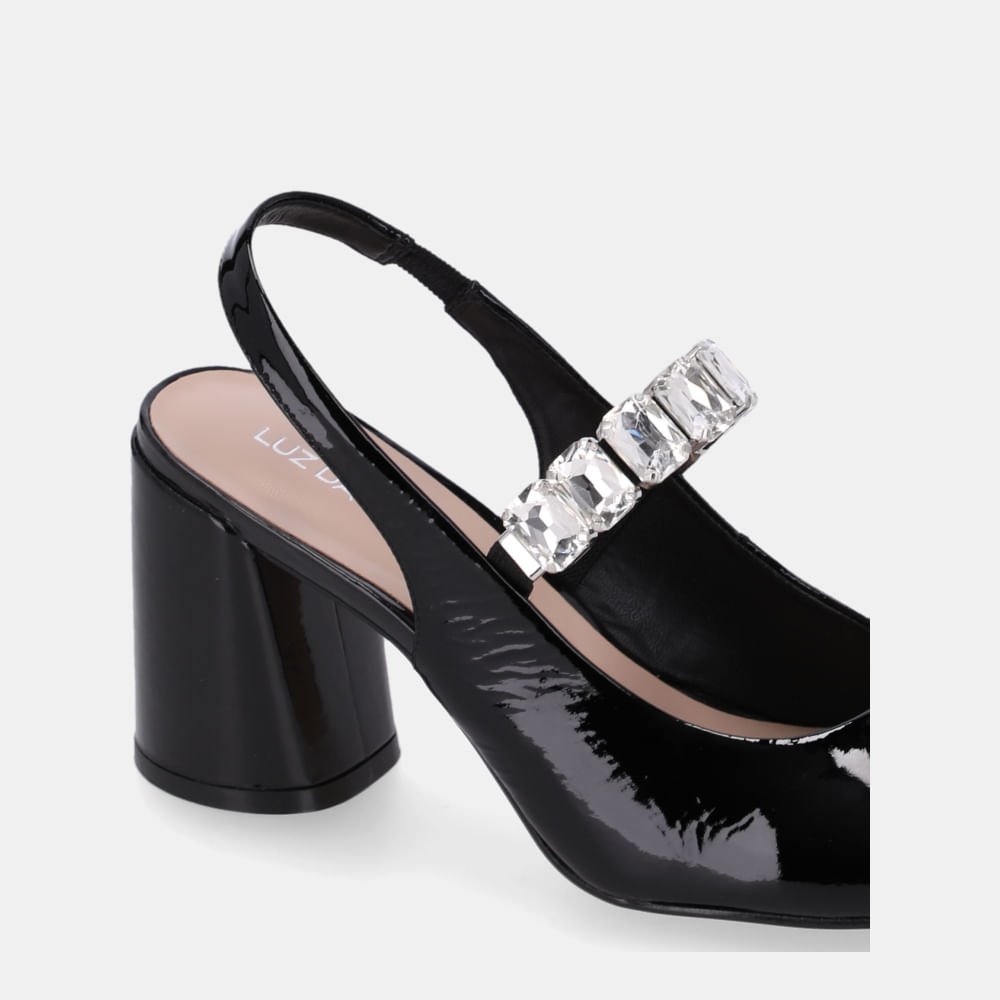 Slingback Verona Preto - 80860004 Preto 5