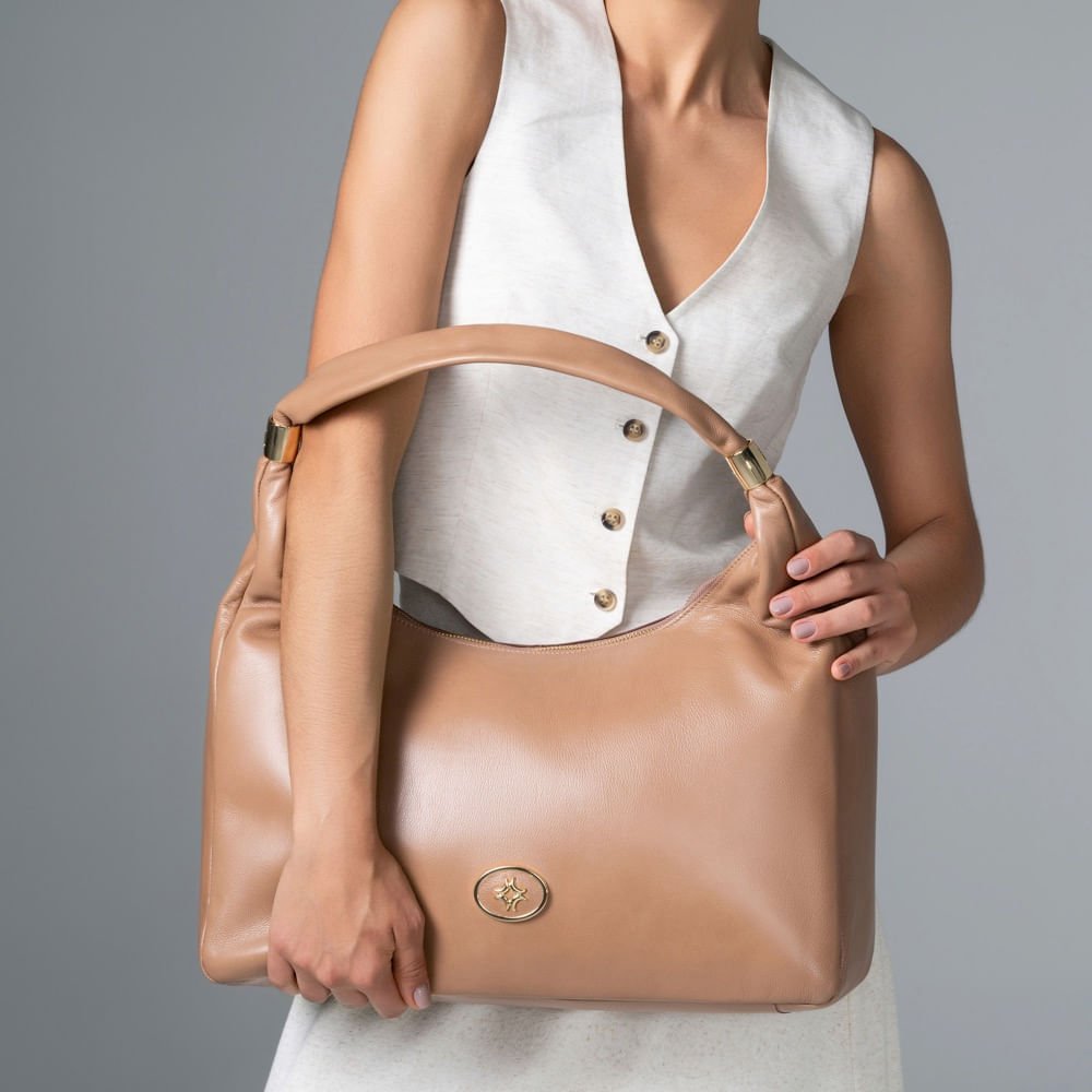 Bolsa Hobo Grande Saara Mousse - 2000695