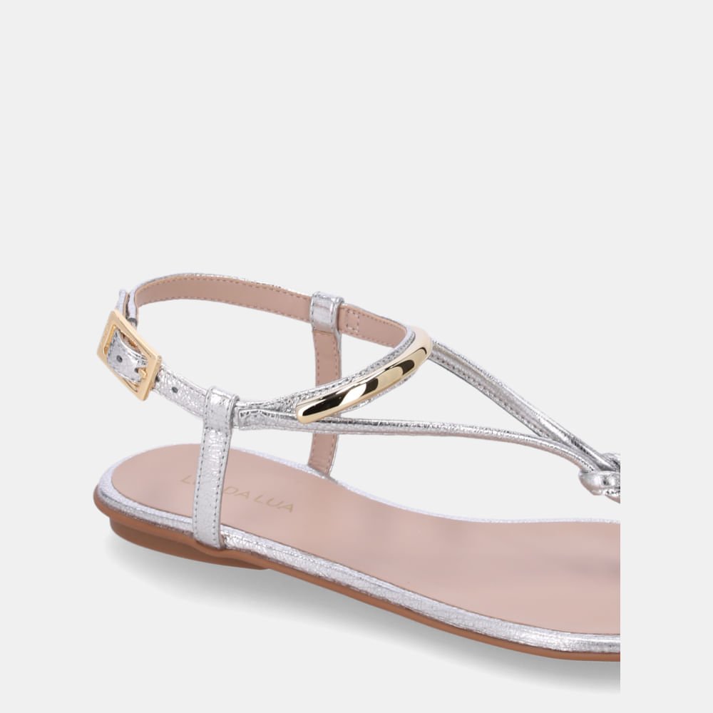 Sandália Rasteira Sun Vênus Prata - 52217800 Prata 5