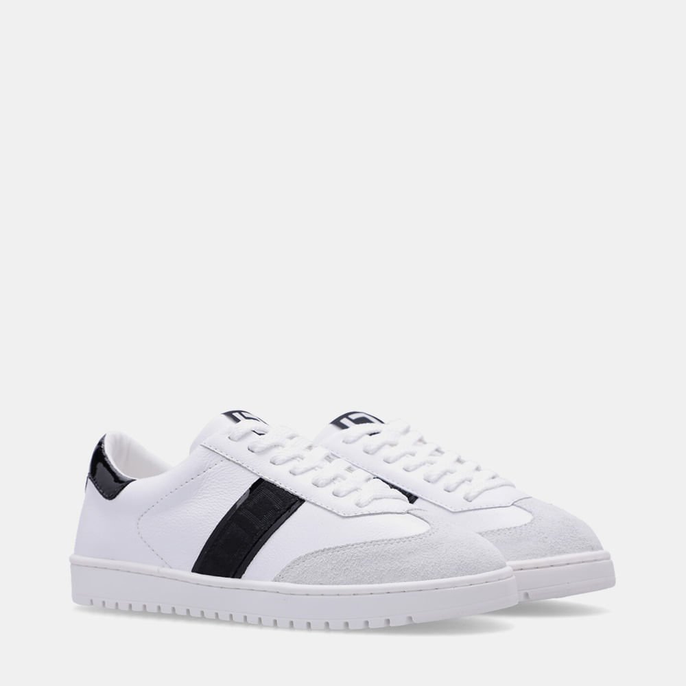 Tênis Saara Bianco/verona Preto - 60420019 Bianco/Preto 2