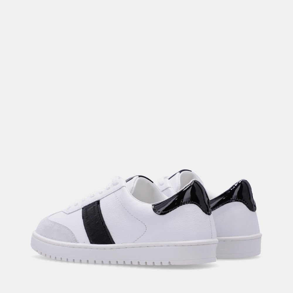 Tênis Saara Bianco/verona Preto - 60420019 Bianco/Preto 3
