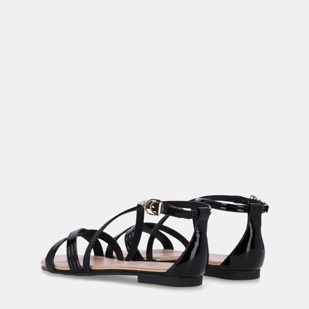 Sandália Rasteira Verona Preto - 54870072 Preto 3