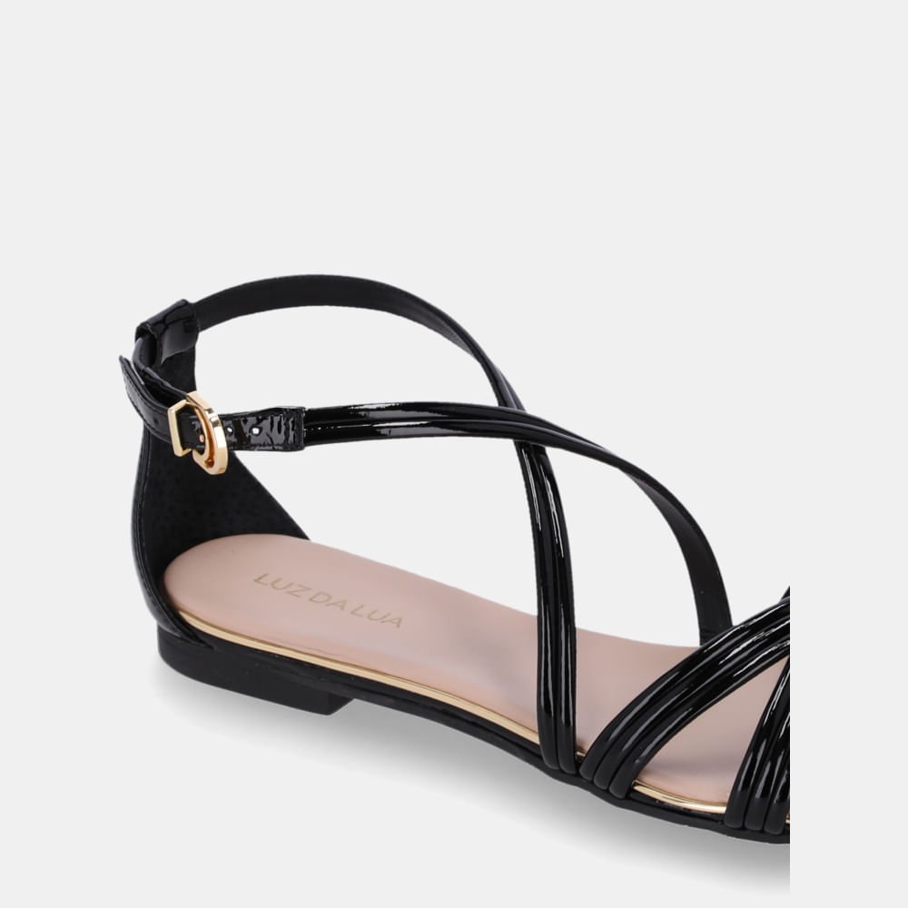 Sandália Rasteira Verona Preto - 54870072 Preto 4