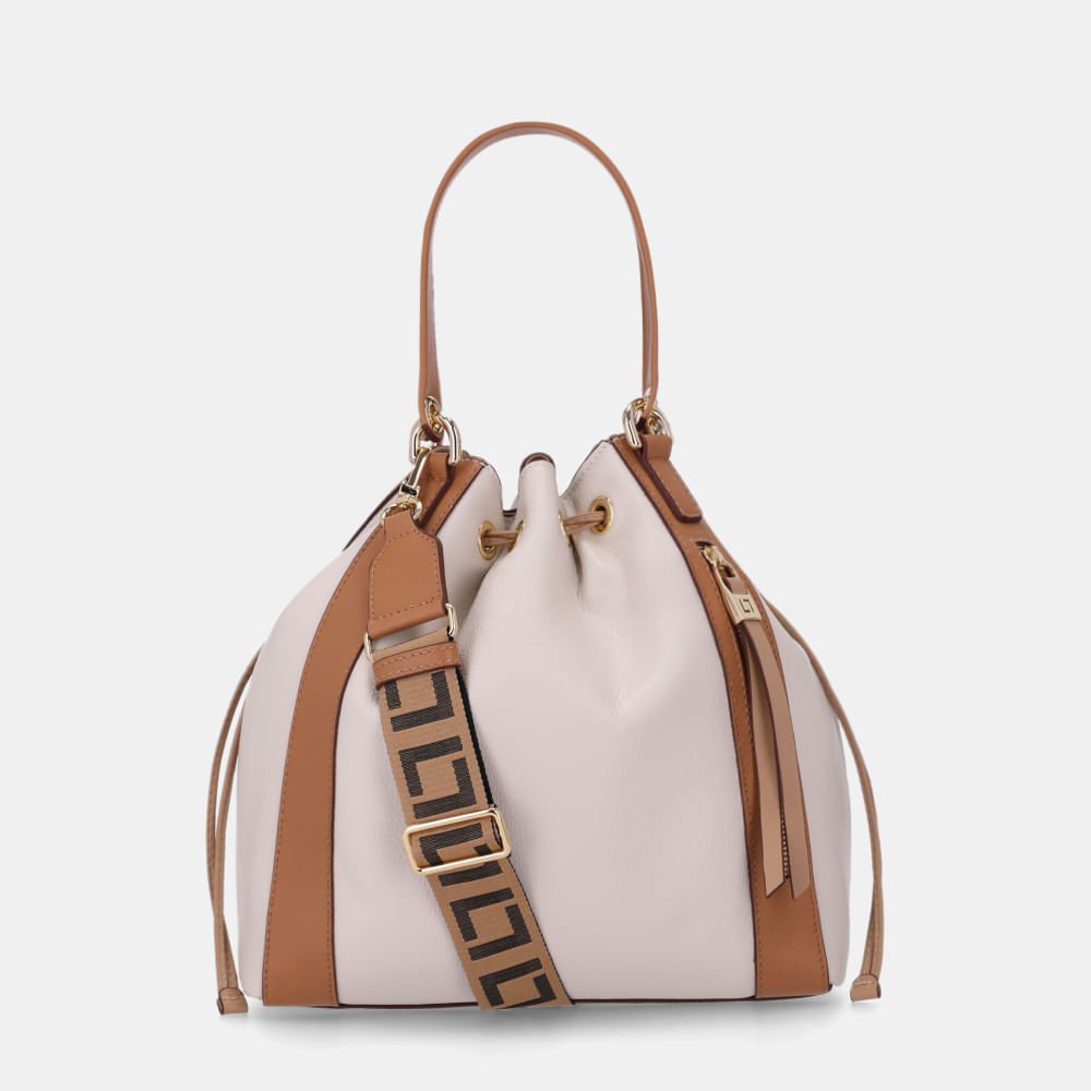 Bolsa Kiara Bucket Grande New Ridge Panna-10006643
