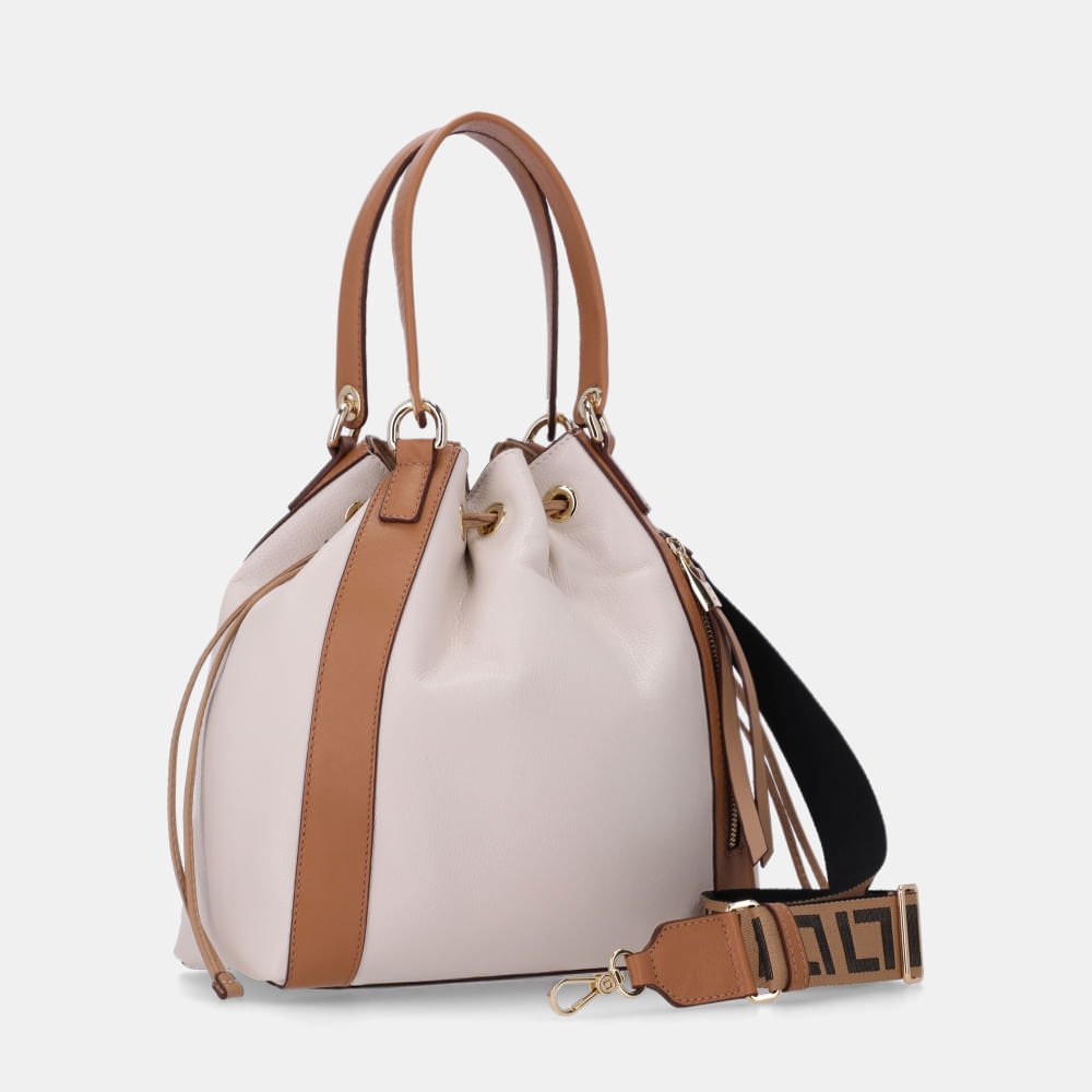 Bolsa Kiara Bucket Grande New Ridge Panna-10006643 Panna 3