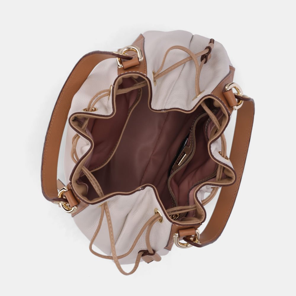 Bolsa Kiara Bucket Grande New Ridge Panna-10006643 Panna 4