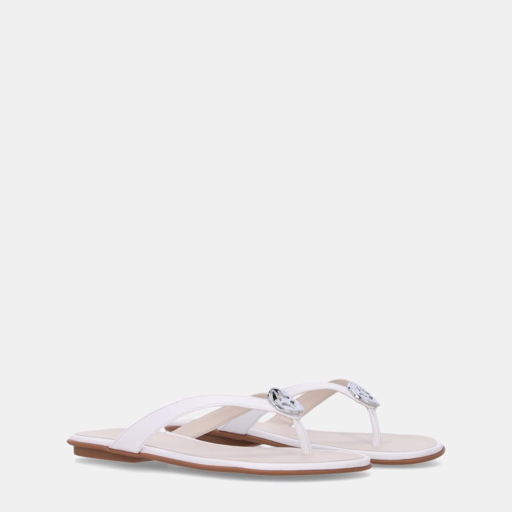 Chinelo Couro Saara Bianco - 52210070 Bianco 2