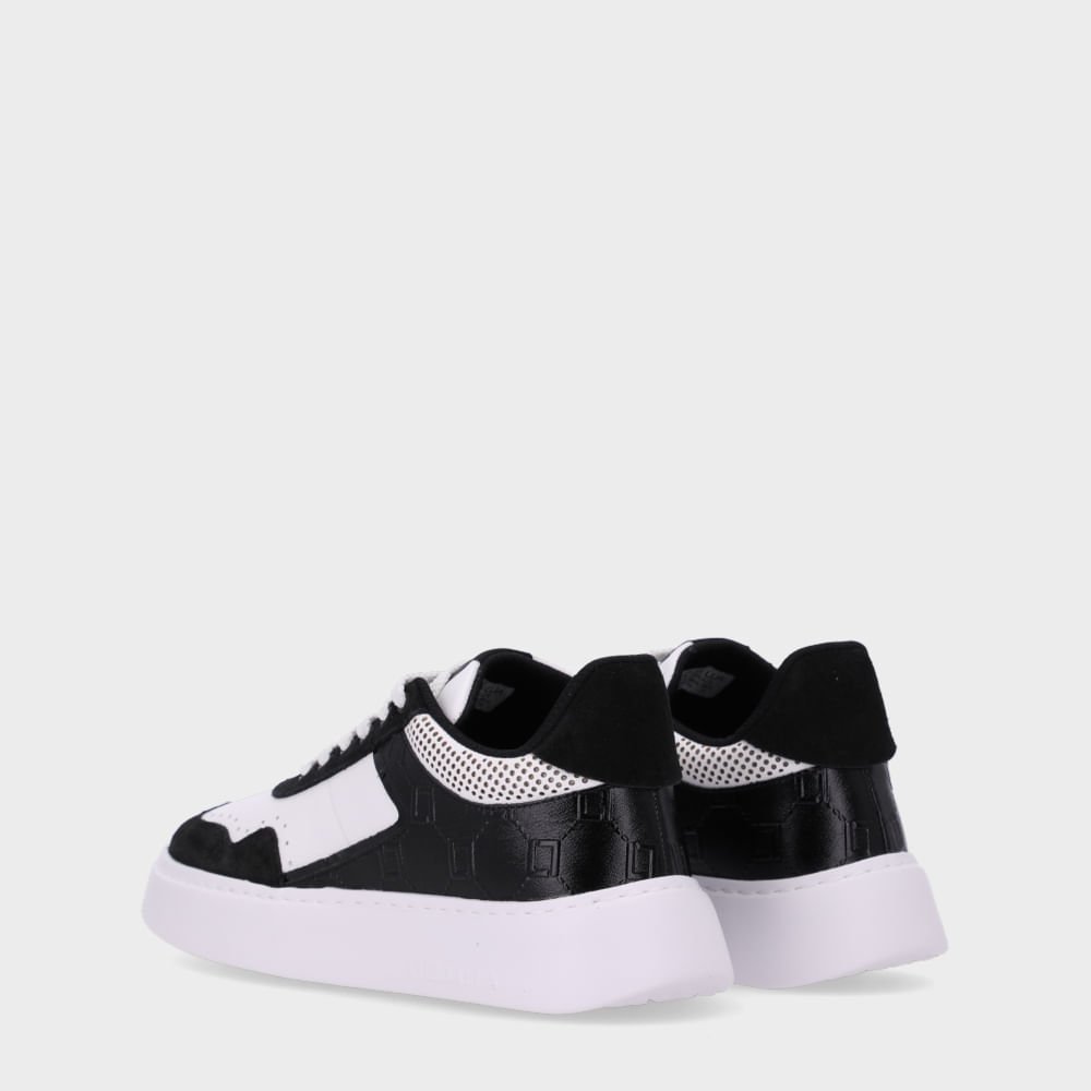 Tênis Camurça Preto - 80620018 Branco/Preto 3