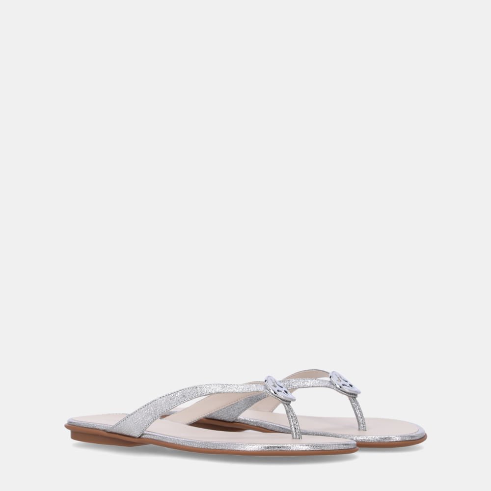 Chinelo Couro Vênus Prata - 52210070 Prata 2