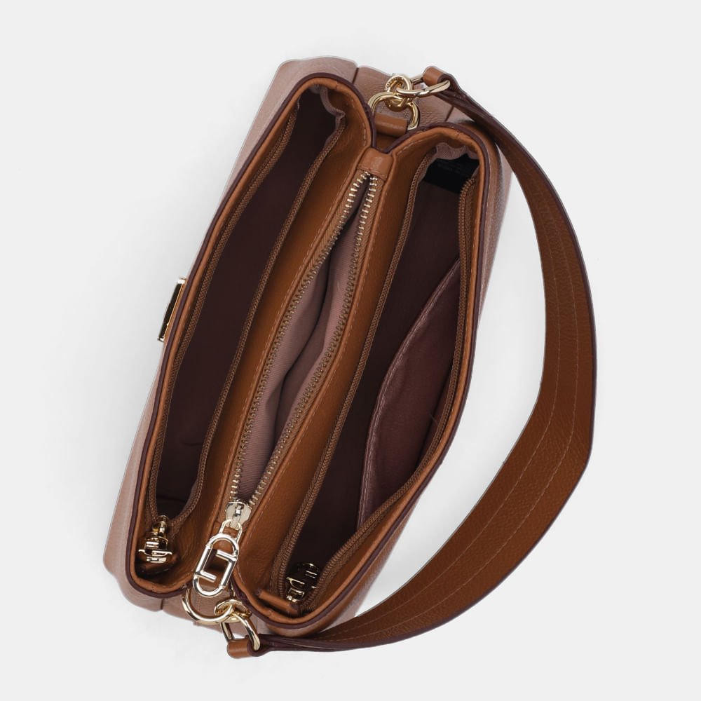 Bolsa Selena Tote Média New Ridge Amêndoa - 2000468 Amêndoa 4