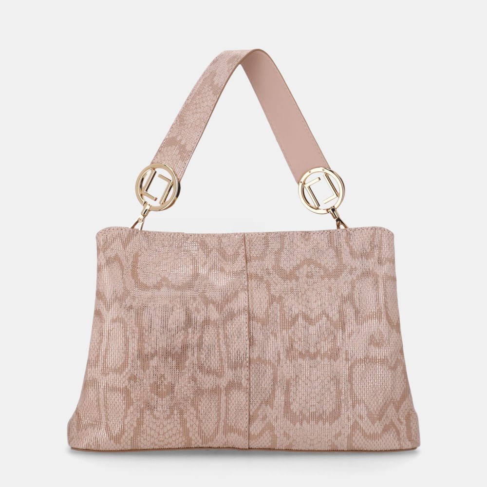 Bolsa Tote Grande Snake Ouro - 2000782 Ouro/Bege 3