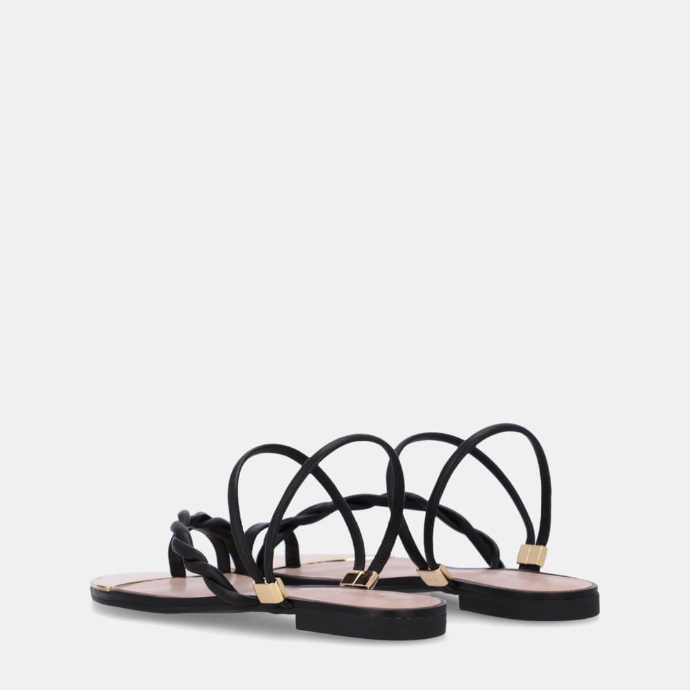 Chinelo Couro Saara Preto - 53129400 Preto 3