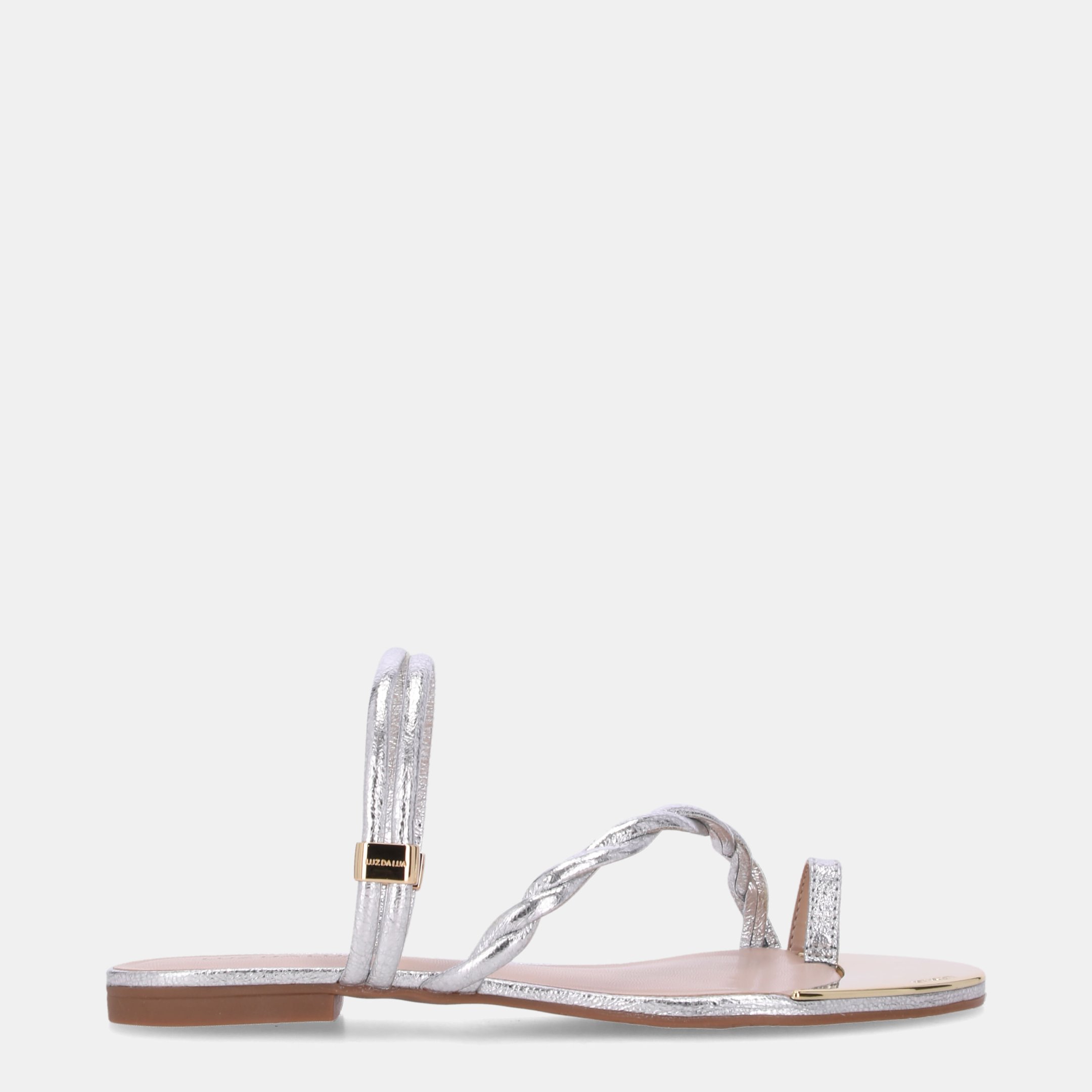 Chinelo Couro Vênus Prata - 53129400