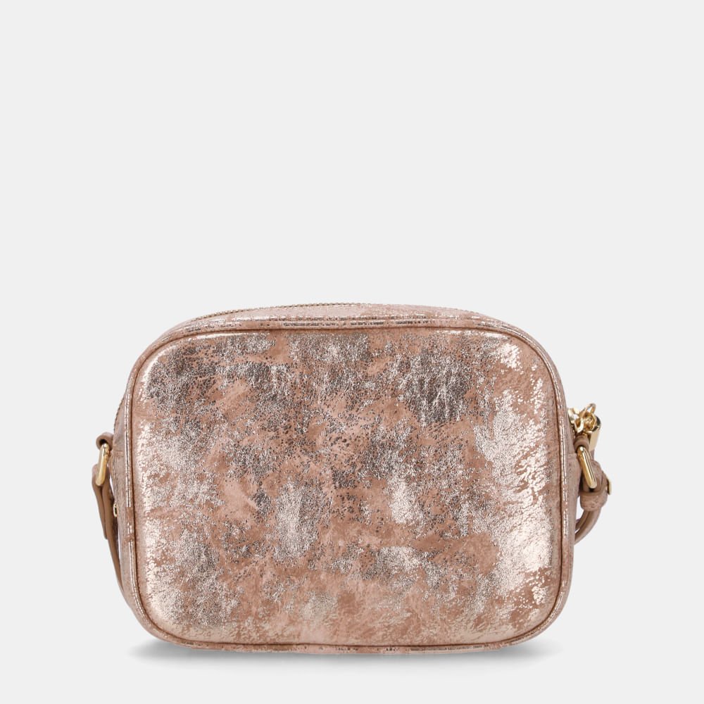 Bolsa Ellie Tiracolo Pequena Travertino Ouro - 10004962 Ouro 2
