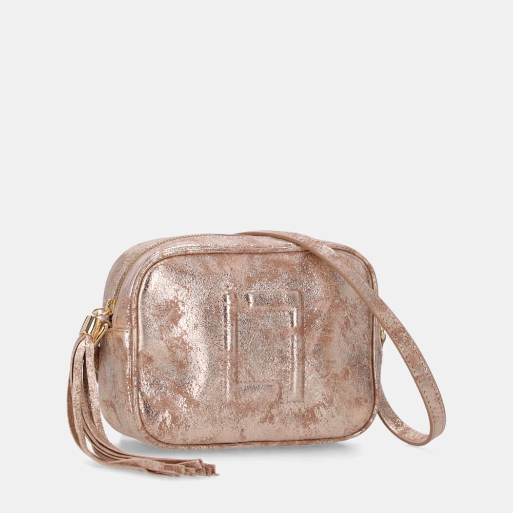 Bolsa Ellie Tiracolo Pequena Travertino Ouro - 10004962 Ouro 3