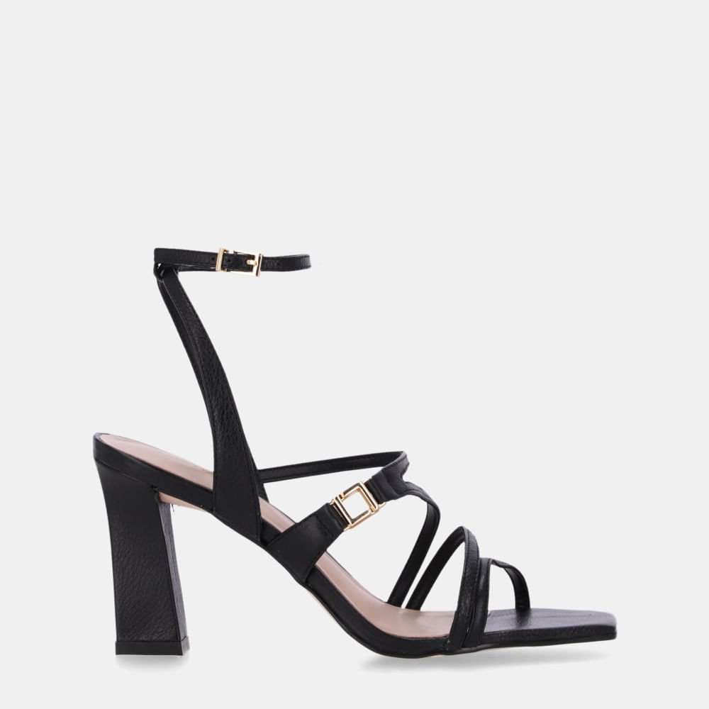 Sandália Salto Saara Preto  - 80790013