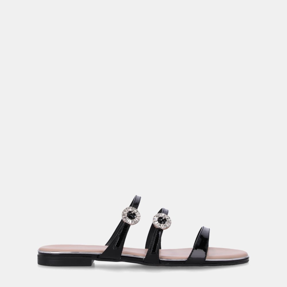Chinelo Couro Verona Preto - 54870073